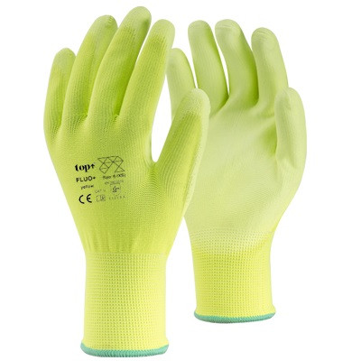 Top Fluo+ kesztyű sárga XL